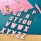 12 Pack: Pink Iridescent Fabric Alphabet Stickers by Recollections™